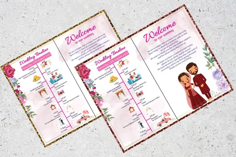 Wedding Itinerary
